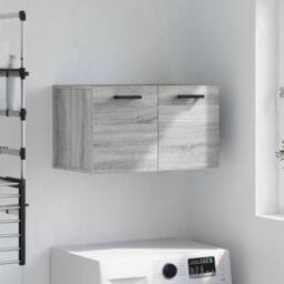 Berkfield Home Wall Cabinet Grey Sonoma 60x36.5x35 cm Engineered Wood - thumbnail 2