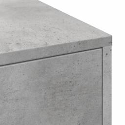 Berkfield Home Narrow Bathroom Cupboard with Wheels Concrete Grey Engineered Wood - thumbnail 9