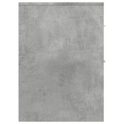 Berkfield Home Narrow Bathroom Cupboard with Wheels Concrete Grey Engineered Wood - thumbnail 5