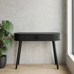 Garden Greatness Maison Ribbed Urban Side Table in Black - Size: 1 Pack - thumbnail 3