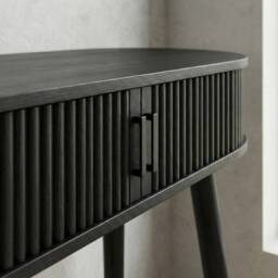 Garden Greatness Maison Ribbed Urban Side Table in Black - Size: 1 Pack - thumbnail 4