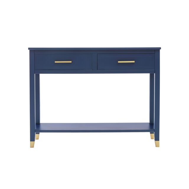 Cabinet Bits Palazzi 2 Drawer Console Table in Navy - image 1