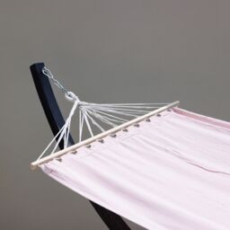 Primrose Blush Pink Hammock with Charcoal Wooden Stand - thumbnail 8