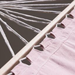 Primrose Blush Pink Hammock with Charcoal Wooden Stand - thumbnail 9
