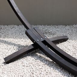 Primrose Blush Pink Hammock with Charcoal Wooden Stand - thumbnail 5