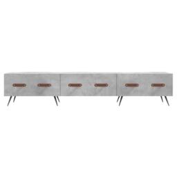 Berkfield Home TV Cabinet Concrete Grey 150x36x30 cm Engineered Wood - Size: 150 x 36 x 30 cm - thumbnail 5