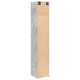 Berkfield Home Slim Storage Cabinet Concrete Grey 40x42.5x225 cm Engineered Wood - thumbnail 8