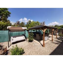 Dunster House Heavy Duty Wooden Gazebo 4x3m Pressure Treated Roof Shingles Utopia 430 in Brown - thumbnail 6