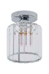 Living and Home E27 Modern Crystal Ceiling Light in Silver - thumbnail 3