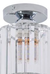 Living and Home E27 Modern Crystal Ceiling Light in Silver - thumbnail 5
