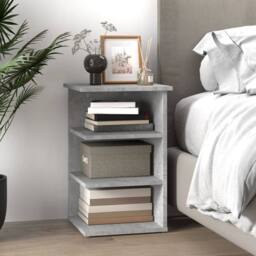 Berkfield Home Side Cabinet Concrete Grey 35x35x55 cm Engineered Wood - Size: 35 x 35 x 55 cm - thumbnail 3