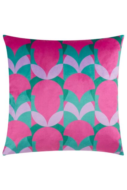 Heya Home Raeya Art Deco Velvet Cushion - Size: 45 cm x 45 cm - image 1