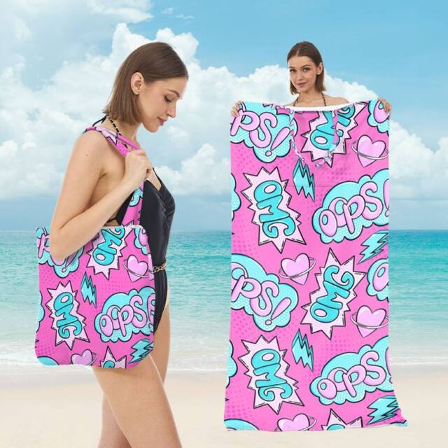 Quipulse Style 1 2-in-1 Beach Towel & Shoulder Bag - image 1