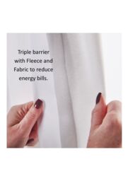 Luxury Living Curtain Linings Thermal Fleece Triple Protection in Off-White - Size: 224 cm width x 224 cm drop - thumbnail 2