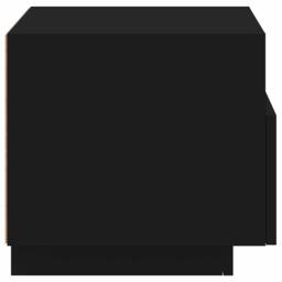 Berkfield Home Decorative Bedside Cabinet with LED Lights Black 40x39x37 cm - Size: 40 x 39 x 37 cm - thumbnail 8