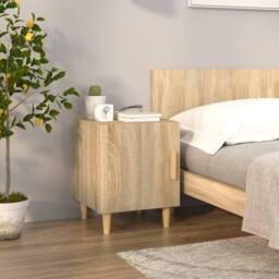 Berkfield Home Bedside Cabinets 2 pcs Sonoma Oak Engineered Wood in Light Oak - thumbnail 9