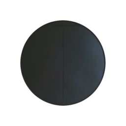 MirrorOutlet Black Large Circular Window Metal Garden Wall Mirror (180x180cm) - Size: 1 Pack - thumbnail 3