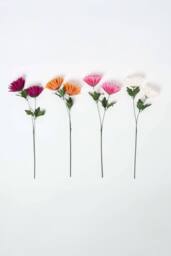 Homescapes Set of 4 Artificial Autumn Chrysanthemum Stems - thumbnail 2
