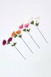 Homescapes Set of 4 Artificial Autumn Chrysanthemum Stems