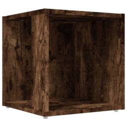Berkfield Home Side Table Smoked Oak 33x33x34.5 cm Engineered Wood in Brown - thumbnail 3