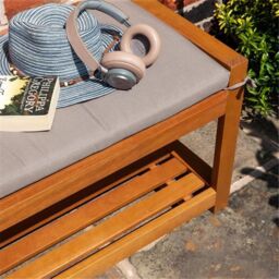 Cheshire 2 Seater Occasional Bench in Brown - thumbnail 3