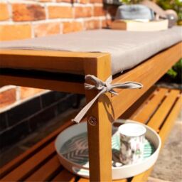 Cheshire 2 Seater Occasional Bench in Brown - thumbnail 4