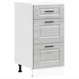 Berkfield Home Kitchen Base Cabinet Porto Grey Sonoma Engineered Wood - thumbnail 2