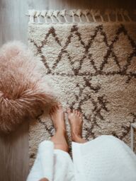 RugsX Berber Rug in Yellow - Size: 180 cm x 270 cm - thumbnail 2