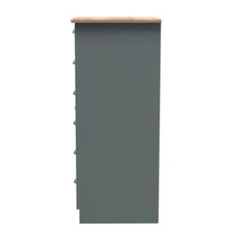Ready Assembled 2 U Albert 1 Door 5 Drawer Childrens Wardrobe (Ready Assembled) in Pale Green - thumbnail 2