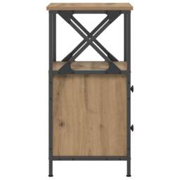 Berkfield Home Bedside Cabinets 2 pcs Artisan Oak 34x35.5x70 cm Engineered Wood in Brown - thumbnail 6
