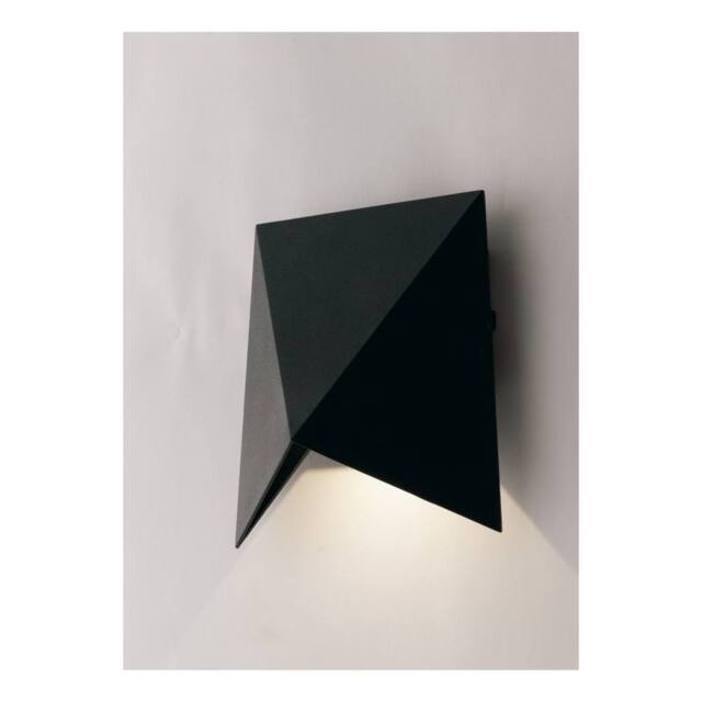Netlighting Stealth Outdoor LED Aluminium Down Wall Lamp Black Matt IP54 4000K