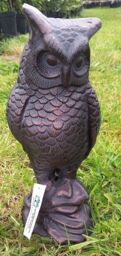 Inspirational Gifting Cast Aluminium Long Eared Owl hand finished with an Antique Verde Bronze Finish - thumbnail 5