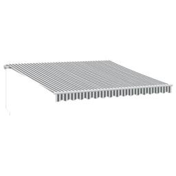 Berkfield Home Manual Retractable Awning with LED Anthracite&White 400x350 cm - thumbnail 3