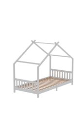 Living and Home White Pine Wood House Bed Frame - thumbnail 5