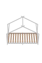 Living and Home White Pine Wood House Bed Frame - thumbnail 4
