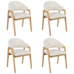 Costway Modern Dining Chair Set of 2 Kitchen Chair w/Padded Seat in White - thumbnail 3