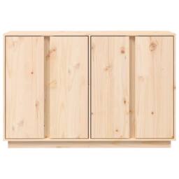 Berkfield Home Sideboard 120x35x80 cm Solid Wood Pine in Light Tan - Size: 120 x 35 x 80 cm - thumbnail 6