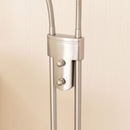ValueLights Beata Integrated LED 2 Way Floor Lamp in Silver - thumbnail 5