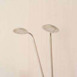 ValueLights Beata Integrated LED 2 Way Floor Lamp in Silver - thumbnail 4