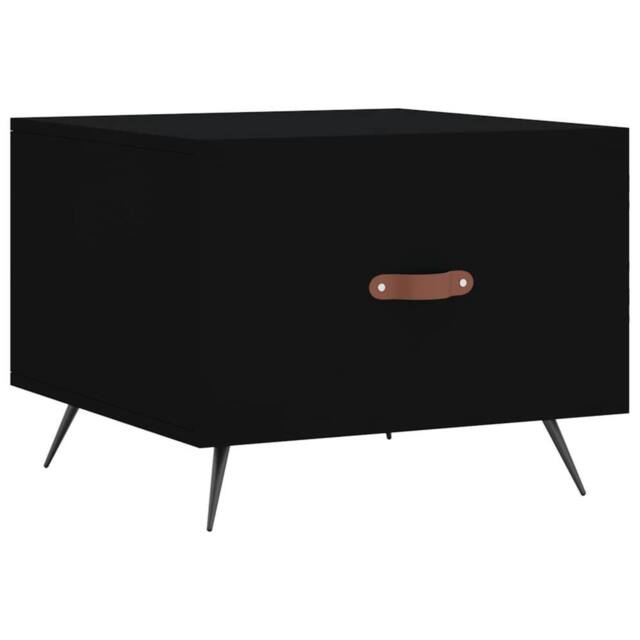 Berkfield Home Coffee Table Black 50x50x40 cm Engineered Wood - Size: 50 x 50 x 40 cm - image 1