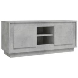 Berkfield Home TV Cabinet Concrete Grey 102x35x45 cm Engineered Wood - Size: 102 x 35 x 45 cm - thumbnail 1