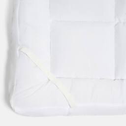 OHS Ultra Deep Sleep 10cm Mattress Topper Orthopaedic Quilted Heavy Fill in White - Size: Super King - thumbnail 7