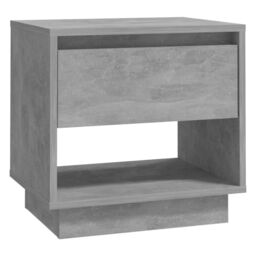 Berkfield Home Bedside Cabinet Concrete Grey 45x34x44 cm Engineered Wood - Size: 45 x 34 x 44 cm - thumbnail 2