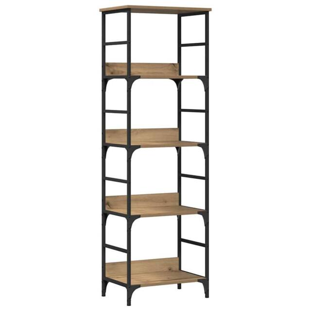 Berkfield Home Bookshelf Artisan Oak 50x33x153 cm Engineered Wood in Brown - Size: 50 x 33 x 153 cm - image 1