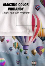 JQ Licensing Royce Mcclure Hot Air Balloon Sky Roads Silky Touch Super Soft Throw Blanket 152 X 127 cm in White - thumbnail 4