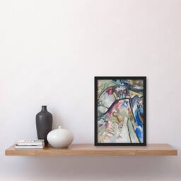 Artery8 Kandinsky Framed Wall Art Print Improvisation 21A Abstract Landscape - Size: A4 - thumbnail 2