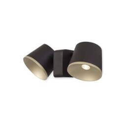Netlighting Drone LED 2 Light Indoor Dome Wall Ceiling Light Brown Gold - thumbnail 1
