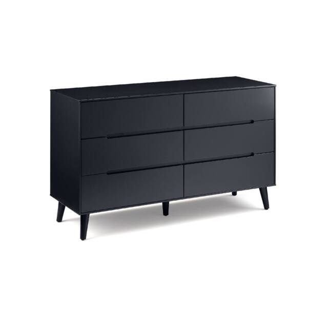 Cheshire Premium Elara 6 Drawer Wide Chest - Anthracite in Grey - image 1