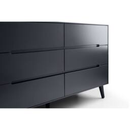 Cheshire Premium Elara 6 Drawer Wide Chest - Anthracite in Grey - thumbnail 7