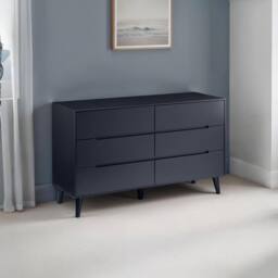 Cheshire Premium Elara 6 Drawer Wide Chest - Anthracite in Grey - thumbnail 3